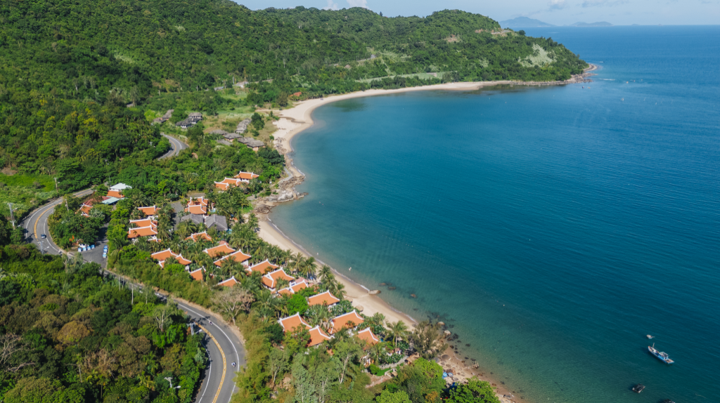 Private beach